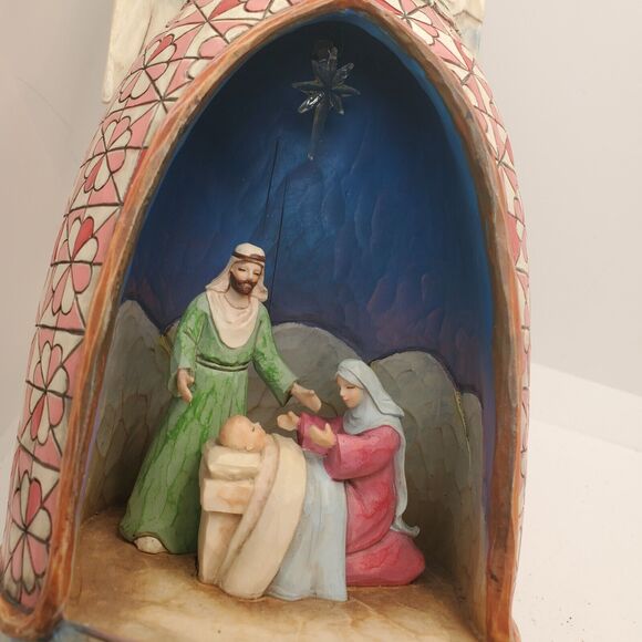 Jim Shore Glory to the Newborn King Angel Nativity Scene Diorama *no light - Picture 12 of 13